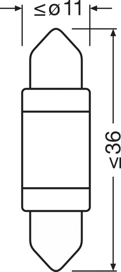 LAMPE LED LEDriving SL≜ C5W (36 mm) White 6000K ECO PACKAGING – Image 3