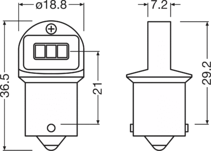 LAMPE LED LEDriving SL≜ R10W White 6000K ECO PACKAGING – Image 3