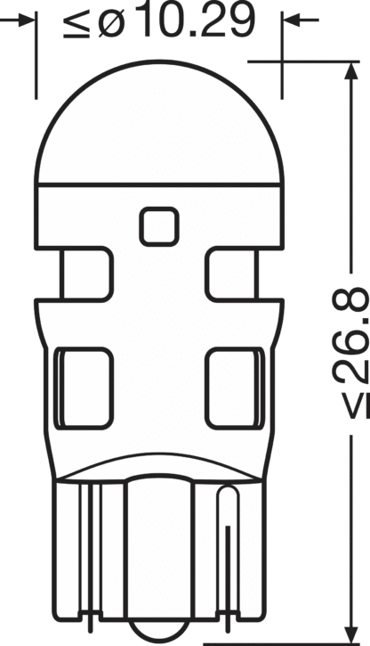 LAMPE LED LEDriving SL≜ W5W Red ECO PACKAGING – Image 3