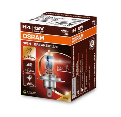 OSRAM NIGHT BREAKER 220, Lampe frontale halogène pour éclairage routier, 64193NB220, 12 V, boîte pliable (emballage écologique) (1 pièce) – Image 5