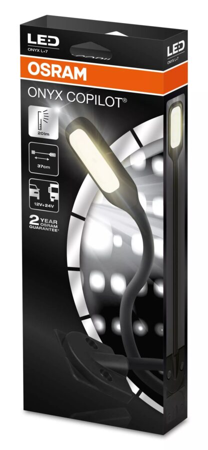OSRAM ONYX COPILOT, <nbsp/> Lampe de lecture LED flexible, 12/24 V, 3 200 K, BOÎTE PLIANTE (1 pièce) – Image 3