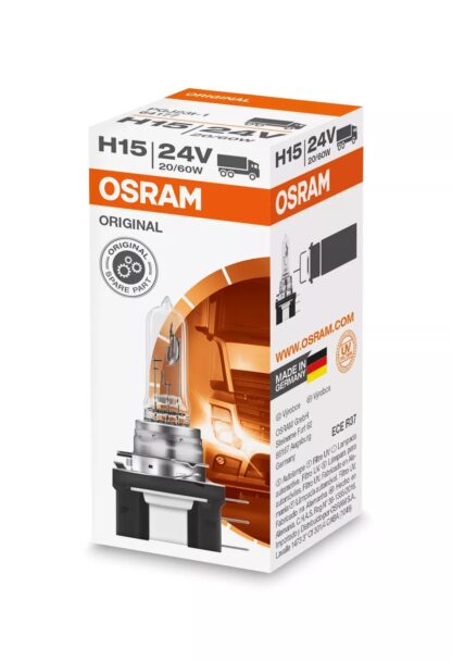 Lampe de phare halogène OSRAM ORIGINAL LINE H15, 64177, 24 V, 3 200 K, boîte pliable (emballage écologique) (1 pièce) – Image 4