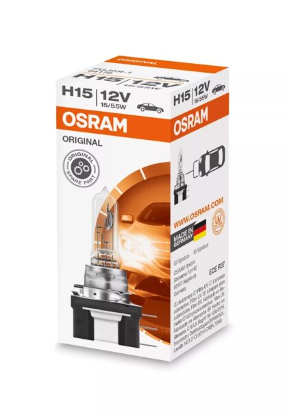 Lampe de phare halogène OSRAM ORIGINAL LINE H15, 64176, 12 V, boîte pliable (emballage écologique) (1 pièce) – Image 3