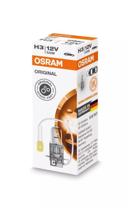 Lampe de phare halogène OSRAM ORIGINAL LINE H3, 64151, 12 V, boîte pliable (emballage écologique) (1 pièce) – Image 3