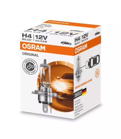 Lampe de phare halogène OSRAM ORIGINAL LINE H4, 64193, 12 V, boîte pliable (emballage écologique) (1 pièce) – Image 2