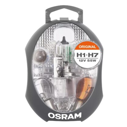 Boîte de rechange pour lampes de voiture OSRAM, Kit d'éclairage de voiture, CLK H7, BOÎTE POUR LAMPES DE VOITURE (1 pièce) – Image 2