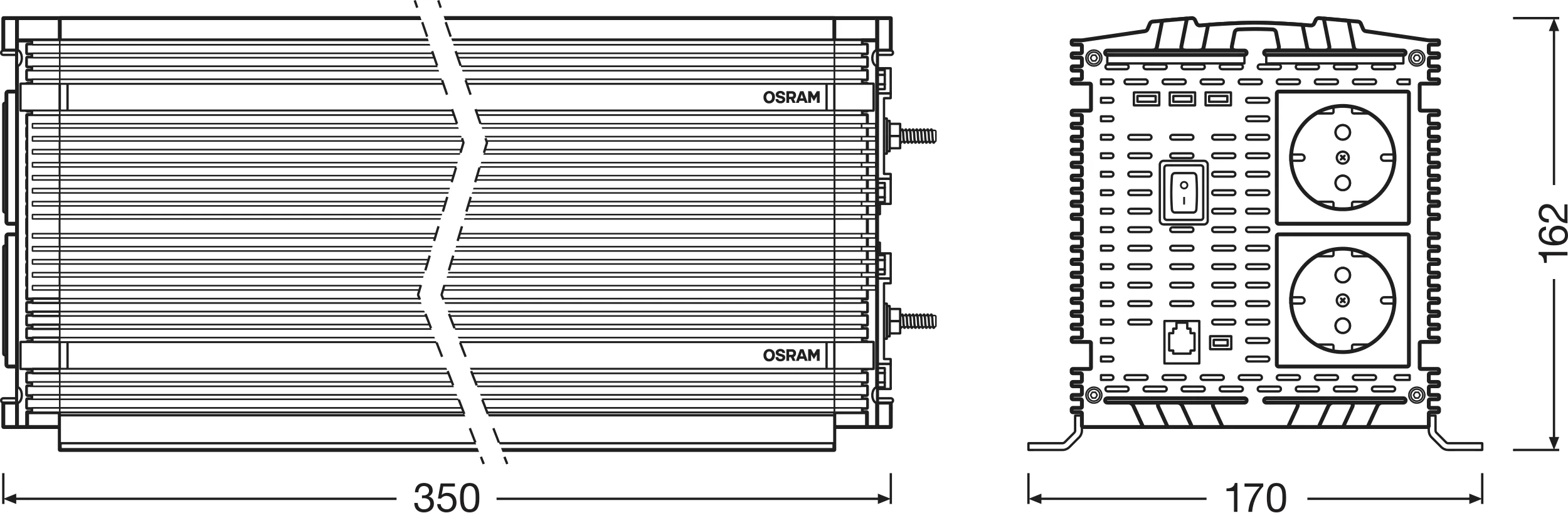Onduleur à onde sinusoïdale modifiée POWERinvert PRO – Image 12