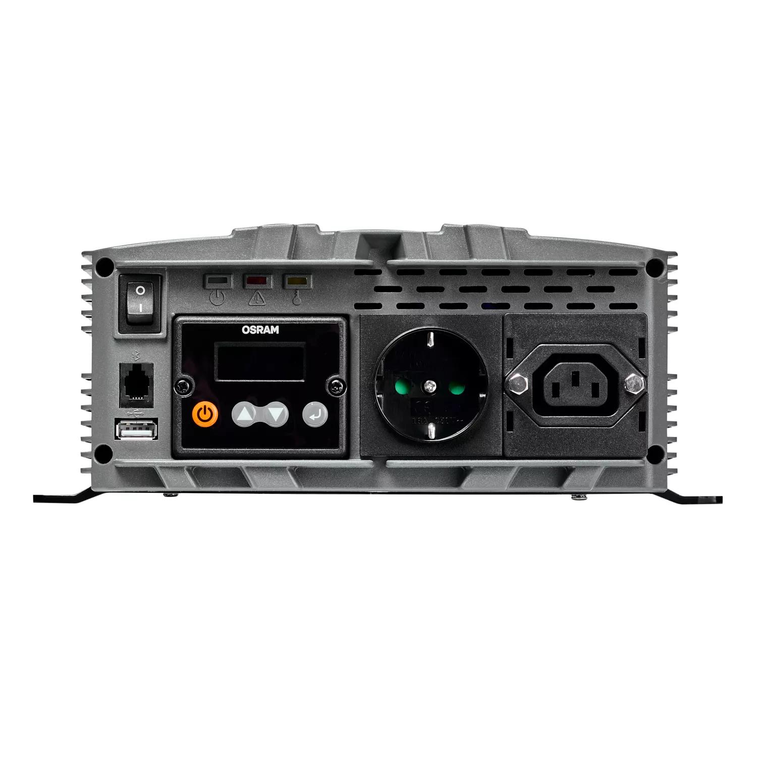 Onduleur sinusoïdal pur POWERinvert PRO OEINVPAR10 12 V CC 1 000 W RCD – Image 2
