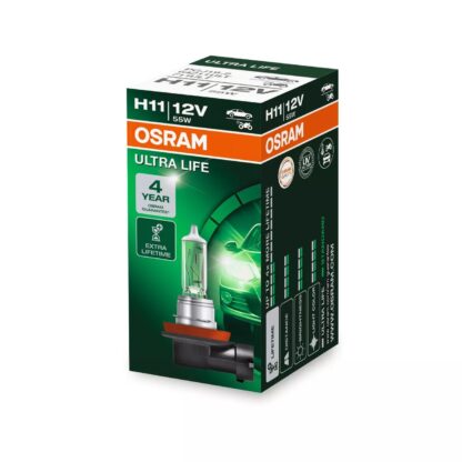 Lampe de phare halogène OSRAM ULTRA LIFE H11, 64211ULT, 12 V, 3 200 K, boîte pliable (emballage écologique) (1 pièce) – Image 3