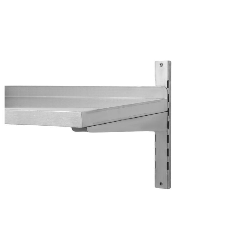 Etagère Murale en Inox sur Crémaillères - L 1000 x P 400 mm – Image 3