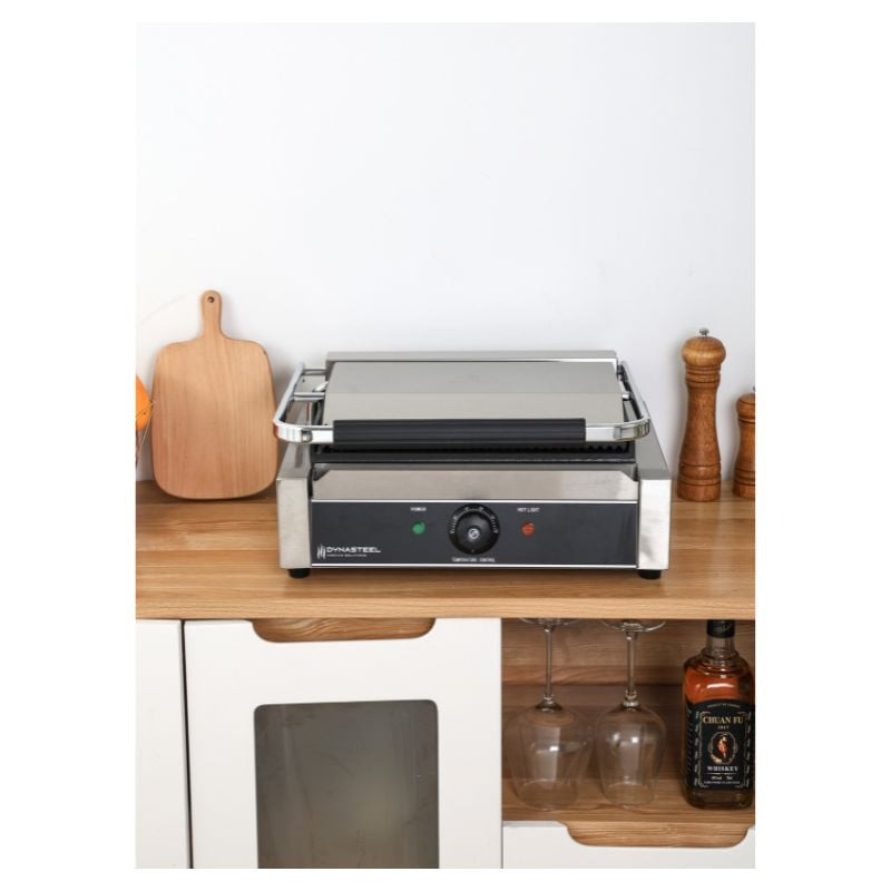 Grill Panini Grande Surface Rainurée/Lisse – Image 7