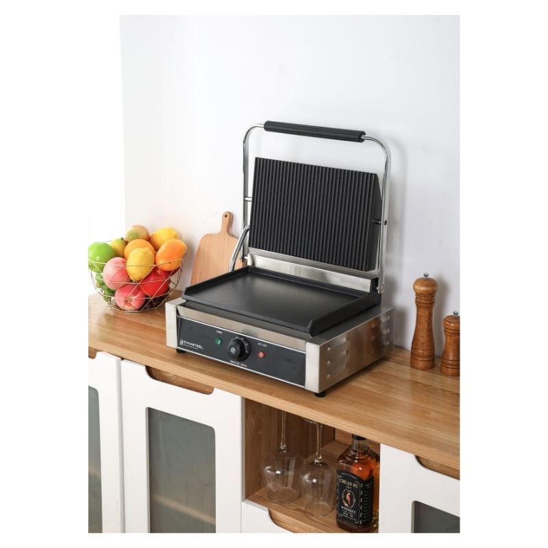 Grill Panini Grande Surface Rainurée/Lisse – Image 8