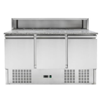 Meuble à Pizza Réfrigéré - 3 Portes - 8 Bacs GN 1/6