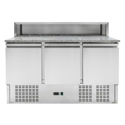 Meuble à Pizza Réfrigéré - 3 Portes - 8 Bacs GN 1/6