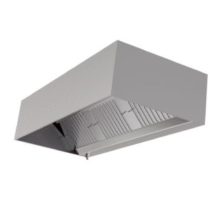 Hotte Cubique 1100 avec Led et Sans Moteur - Longueur 1800