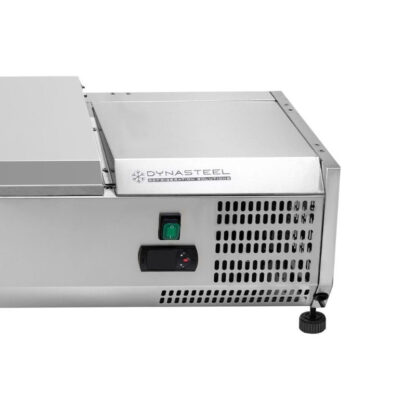 Saladette Réfrigérée à Poser Couvercle Inox - 6 x GN 1/4 – Image 4