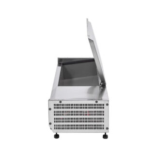 Saladette Réfrigérée à Poser Couvercle Inox - 3 x GN 1/3 + 1 x GN 1/2