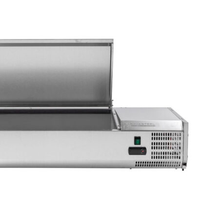 Saladette Réfrigérée à Poser Couvercle Inox - 3 x GN 1/3 + 1 x GN 1/2 – Image 4