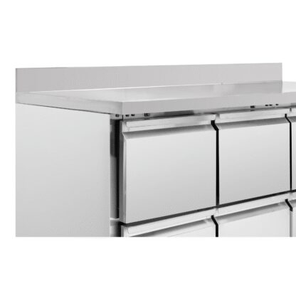 Table Réfrigérée Positive avec Dosseret - 6 Tiroirs – Image 6