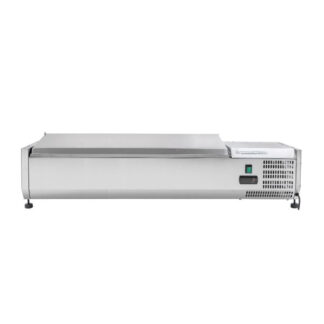 Saladette Réfrigérée à Poser Couvercle Inox - 5 x GN 1/4