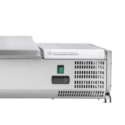 Saladette Réfrigérée à Poser Couvercle Inox - 5 x GN 1/4 – Image 2