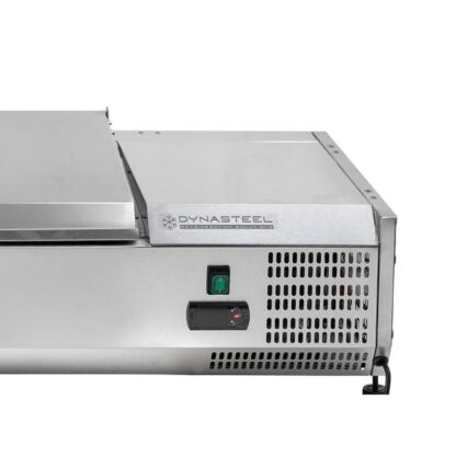 Saladette Réfrigérée à Poser Couvercle Inox - 7 x GN 1/4 – Image 6