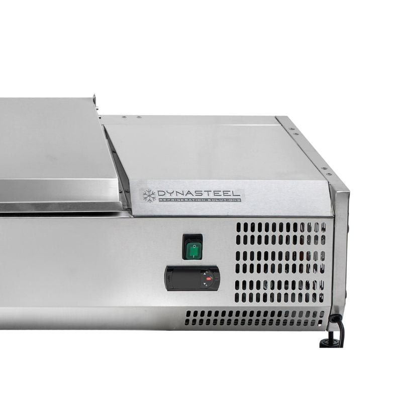 Saladette Réfrigérée à Poser Couvercle Inox - 7 x GN 1/4 – Image 6