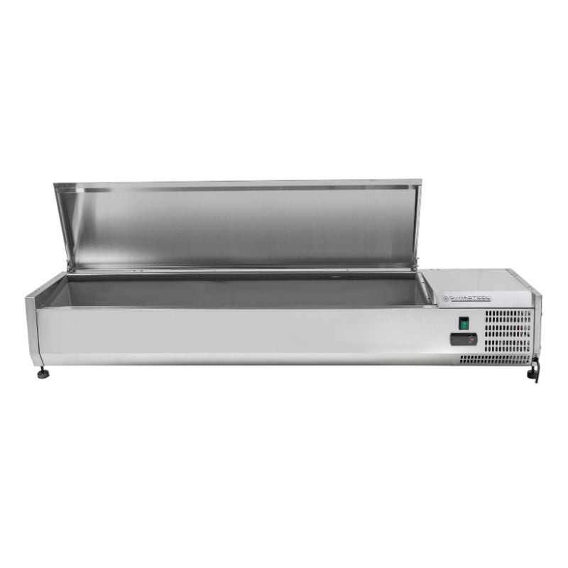 Saladette Réfrigérée à Poser Couvercle Inox - 7 x GN 1/4 – Image 7