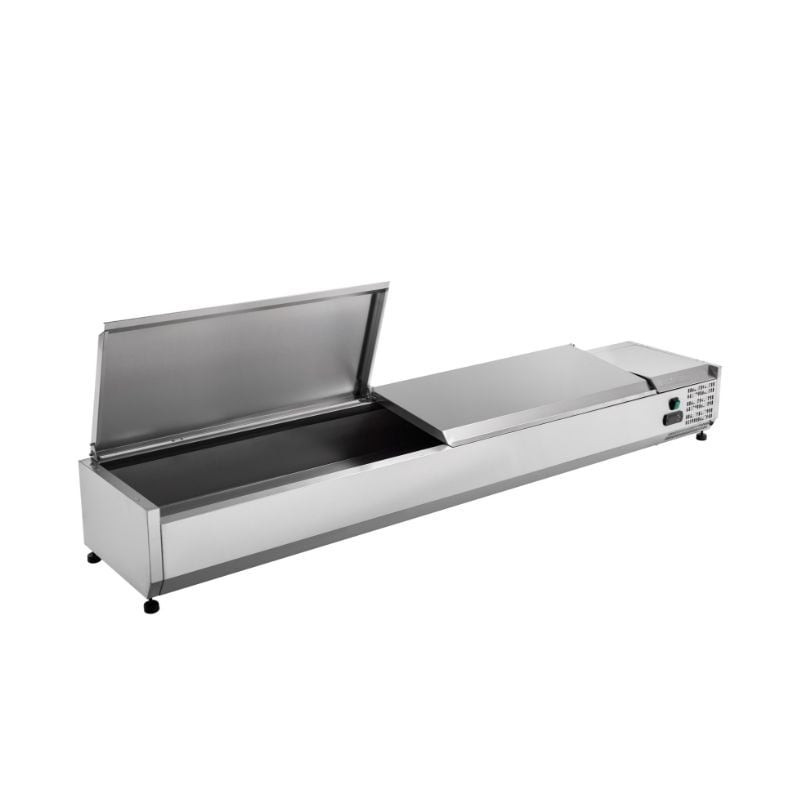 Saladette Réfrigérée à Poser Couvercle Inox - 9 x GN 1/3 – Image 6