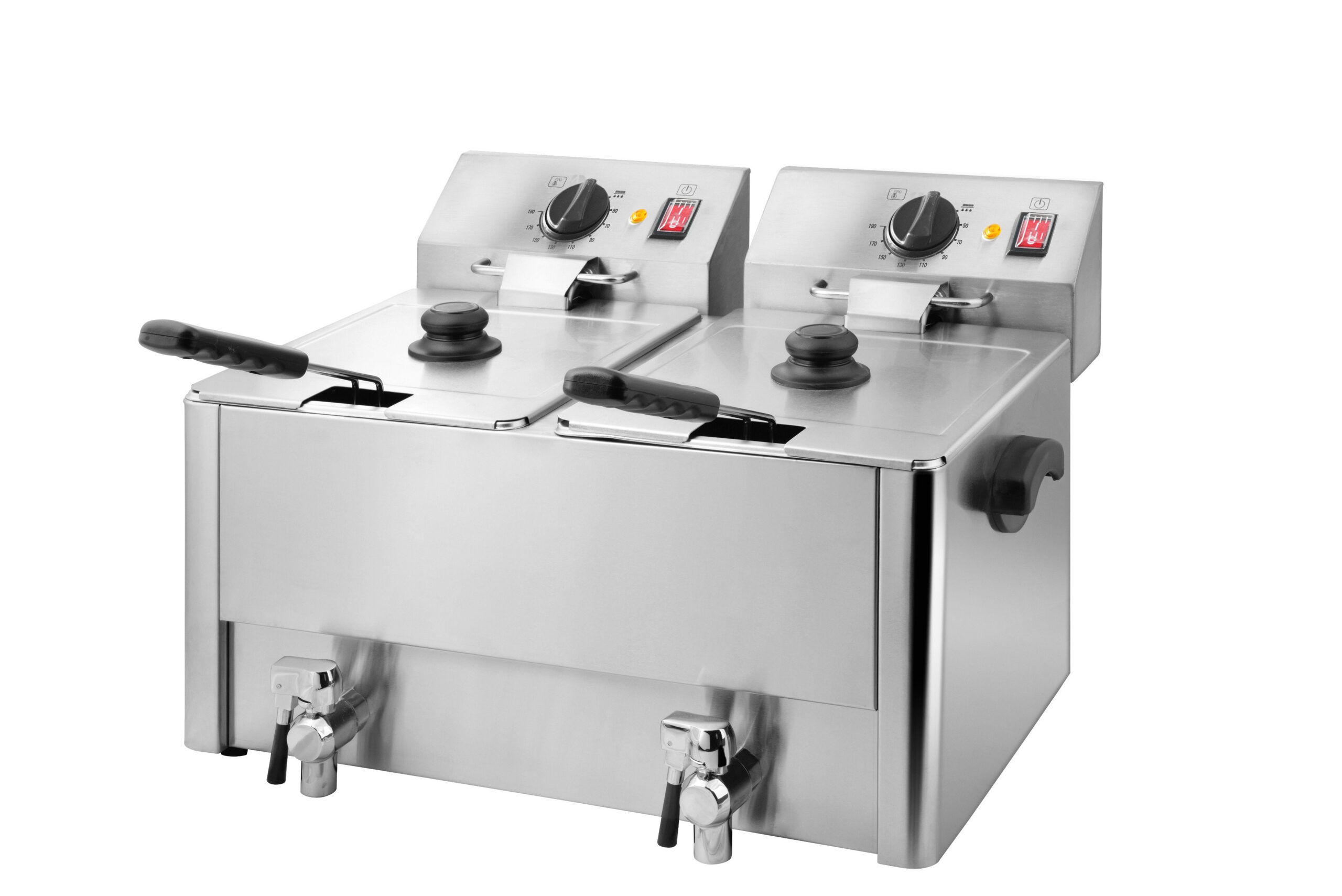 Friteuse Professionnelle 2 x 8 L avec Vidange