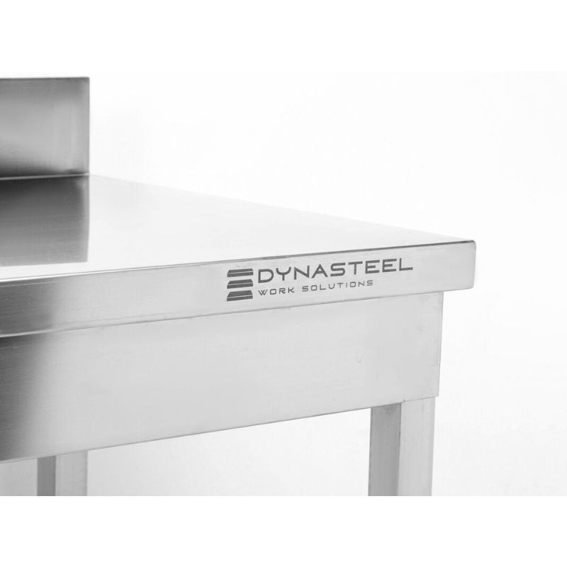 Table Inox avec Dosseret et Etagère - 800 x 600 mm – Image 5