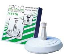 PIED PARASOL BETON ROND BLANC 14KG