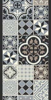 TAPIS ENTRY CARRE CIMENT 50X150