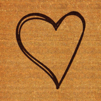 TAPIS COUNTRY FAUX COCO HEART55X70