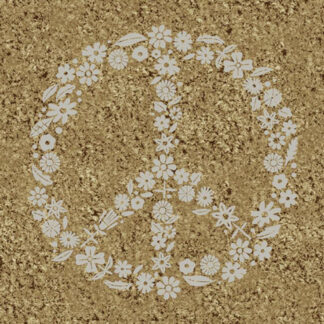 TAPIS COUNTRY SS B PEACE GRIS 55X70