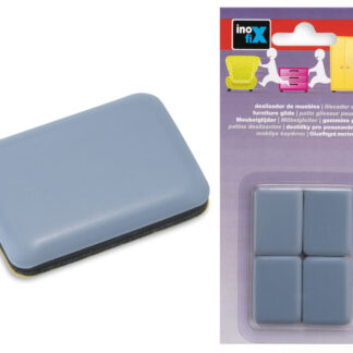 PATINS GLISSX4 MEUBLE 35X25MM GRIS