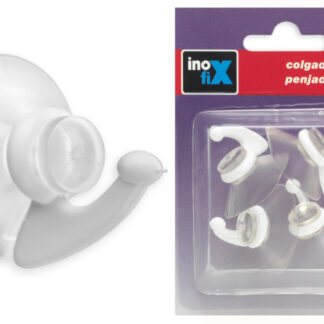 CROCHET VENTOUSEX4 DIAM 33MM BLANC