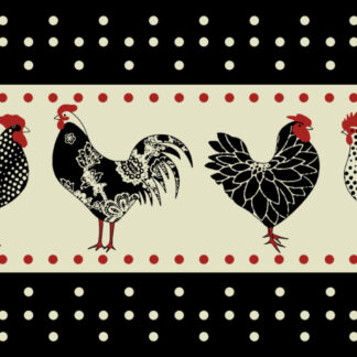 TAPIS VELVET POULE 1 45X75