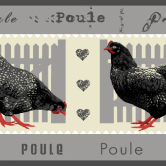 TAPIS VELVET POULE 2 45X75