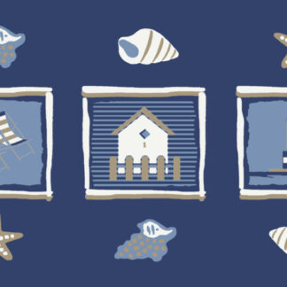 TAPIS VELVET MARINE 45X75