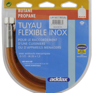 FLEXIBLE INOX BUTANE PROPANE 1M