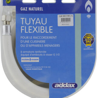 FLEXIBLE SOUPLE GAZ NATUREL 2M