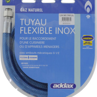 FLEXIBLE INOX GAZ NATUREL 1M50