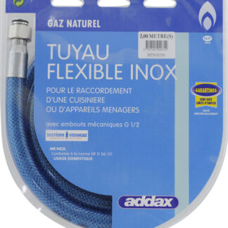 FLEXIBLE INOX GAZ NATUREL 2M