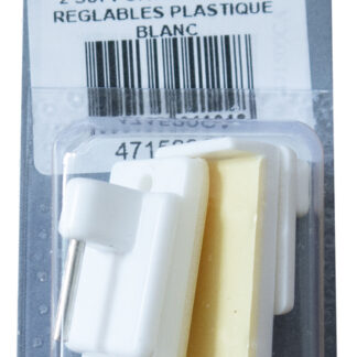 SUPPORT ADH REGLABLE BLANC X2