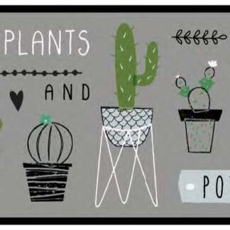 TAPIS VELVET PLANTS & POTERY 45X150