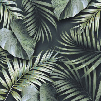 TAPIS VELVET FEUILLAGE 45X75