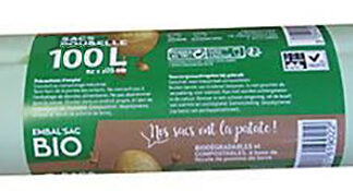 SAC POUB BIO 100LX15TRANS 30MICRONS