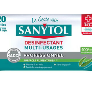 SANYTOL PRO LINGETTES DESINF X120