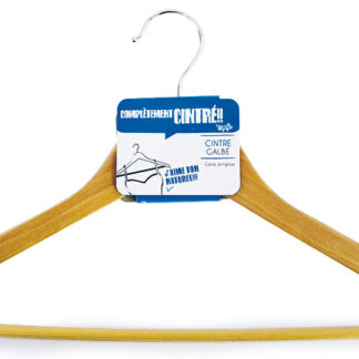 CINTRE BOIS GALBE GAINE ANTI GLIS